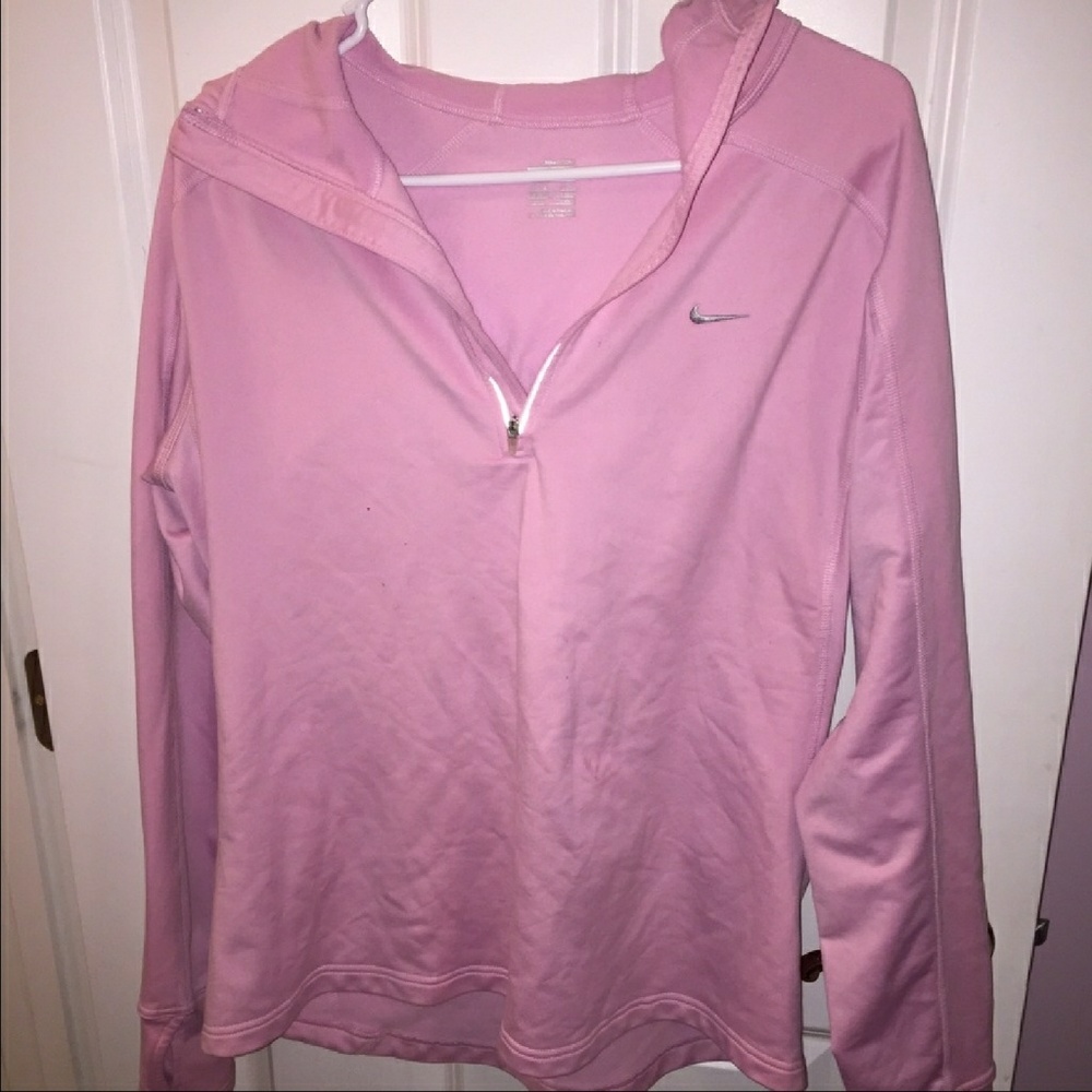Pink nike hoodie
